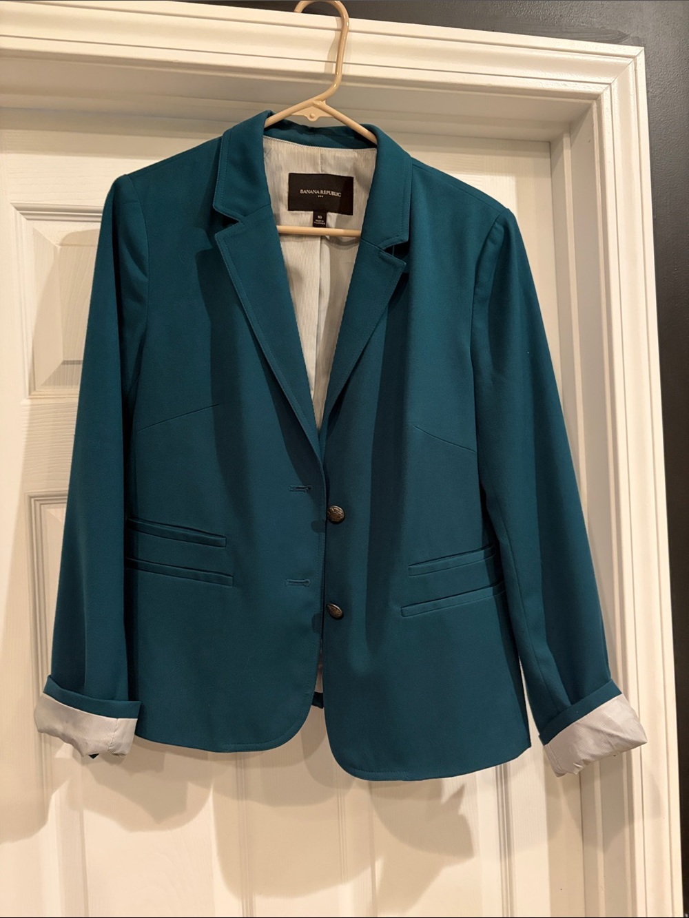 Banana Republic Teal Tailored Women's Blazer